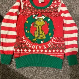 Dr. Seuss Grinch Naughty & Nice Christmas Sweater